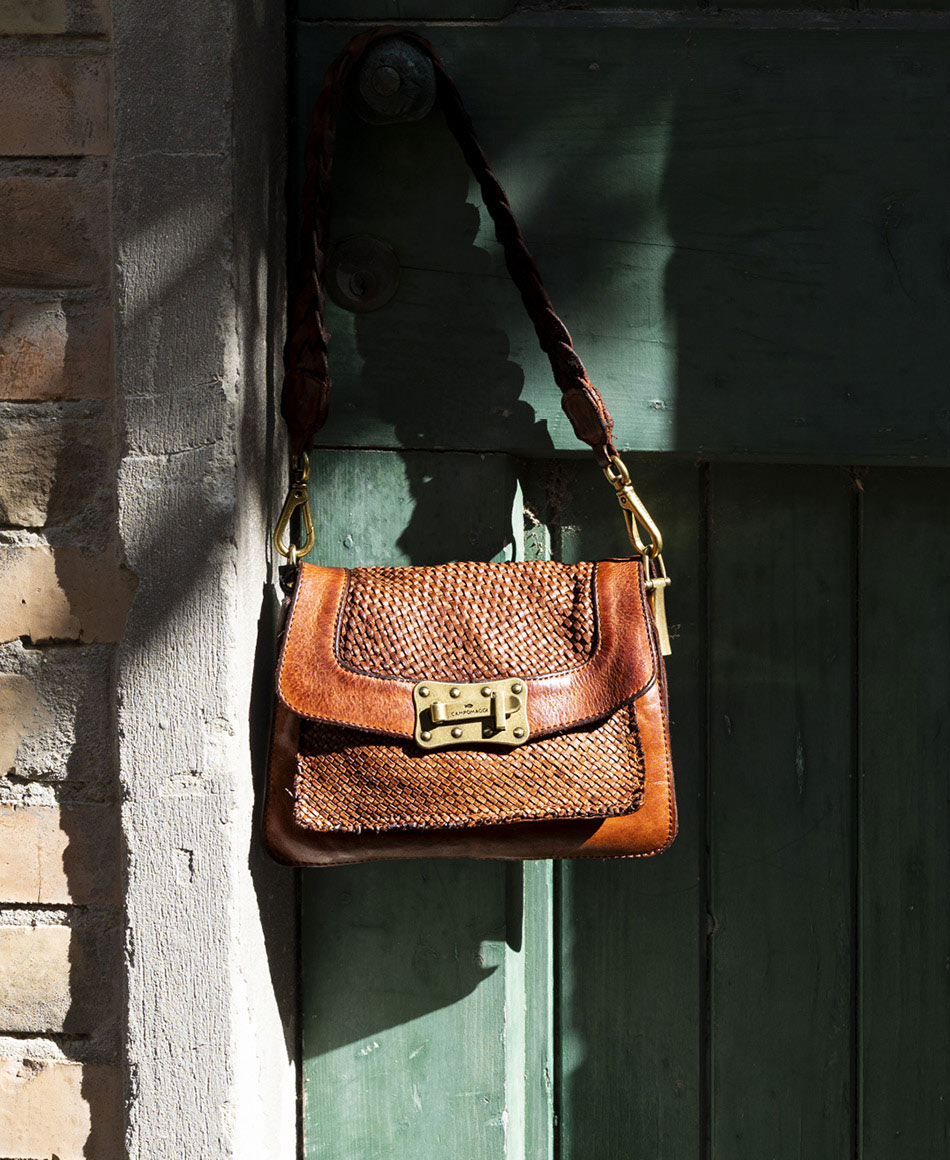 Sac Campomaggi En Cuir Italien – Bandoulière Réglable, Noir Vieilli