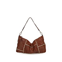バッグ vintage CAMPOMAGGI shoulder bag studs Campomaggi Ravenna Black Leather Studded Perforated Zip