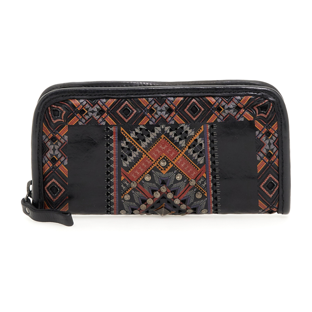 関税込み★CAMPOMAGGI★SURFINIA レザー ウォレット Wallet Surfinia Black | Campomaggi