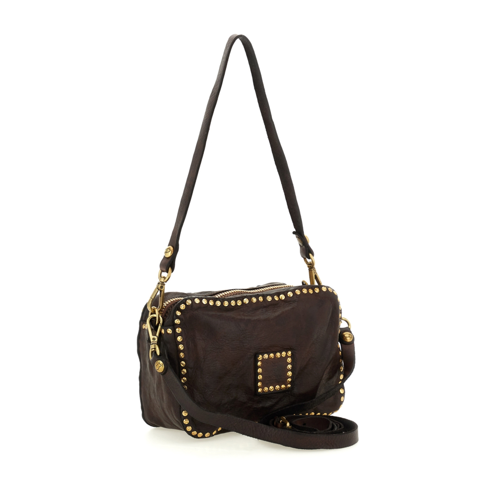 【 CALEE 】 STUDS LEATHER BODY BAG 25AW CALEE - STUDS LEATHER BODY BAG (BLACK)｜ボディバッグ ウエスト