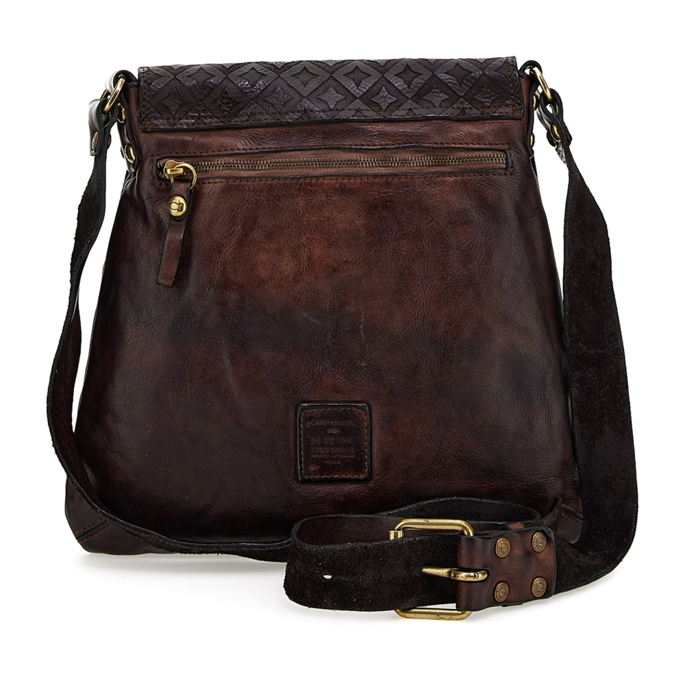 ショルダーバッグ・ポシェット Campomaggi Acacia Dark Brown Crossbody Bag Crossbody Bag Acacia Black | Campomaggi