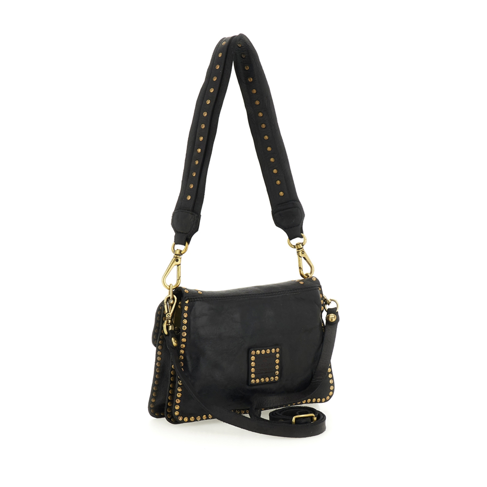 けん Crossbody Bag Agnese Black | Campomaggi
