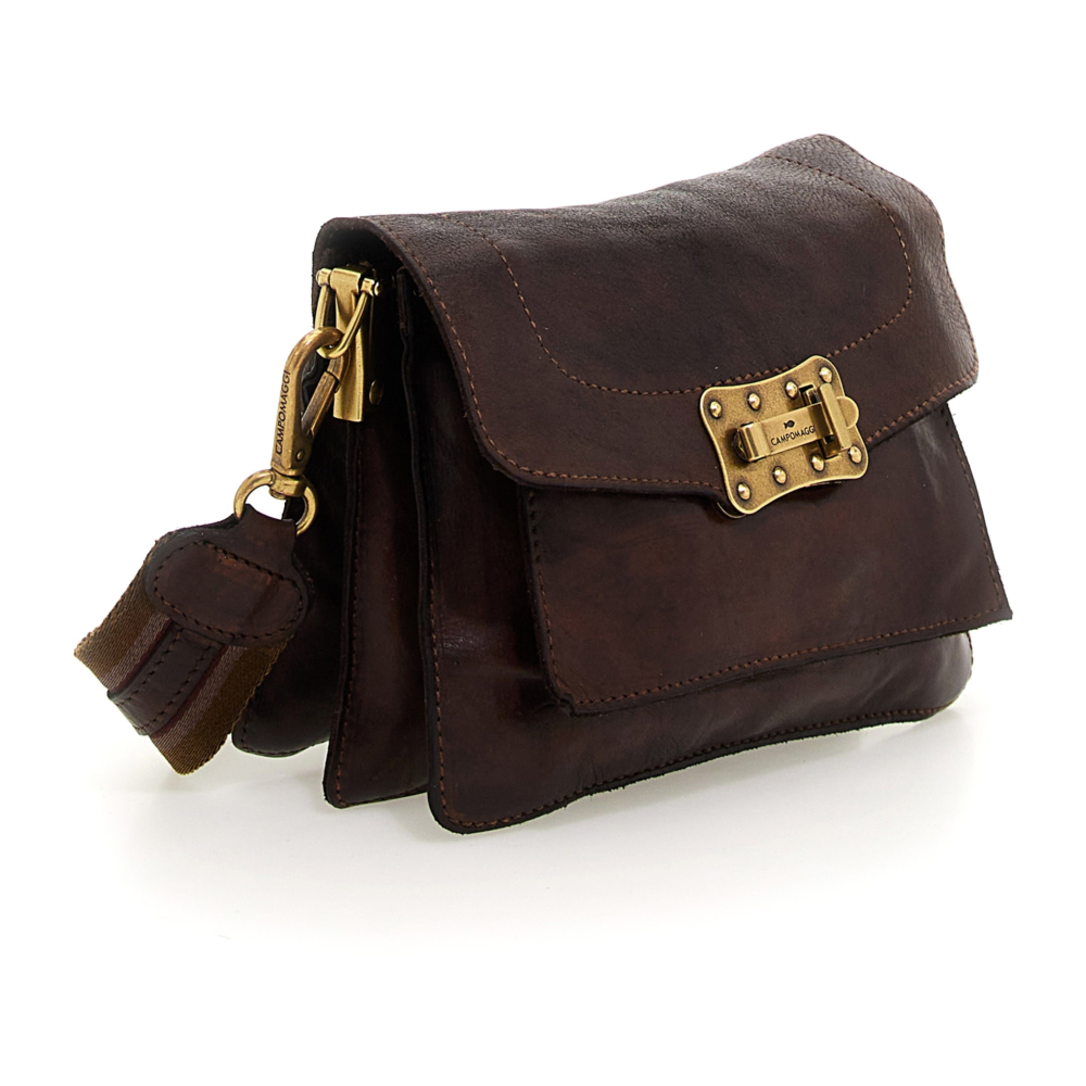 Campomaggi ブラウンレザーバッグ Crossbody Bag Berlino Brown | Campomaggi