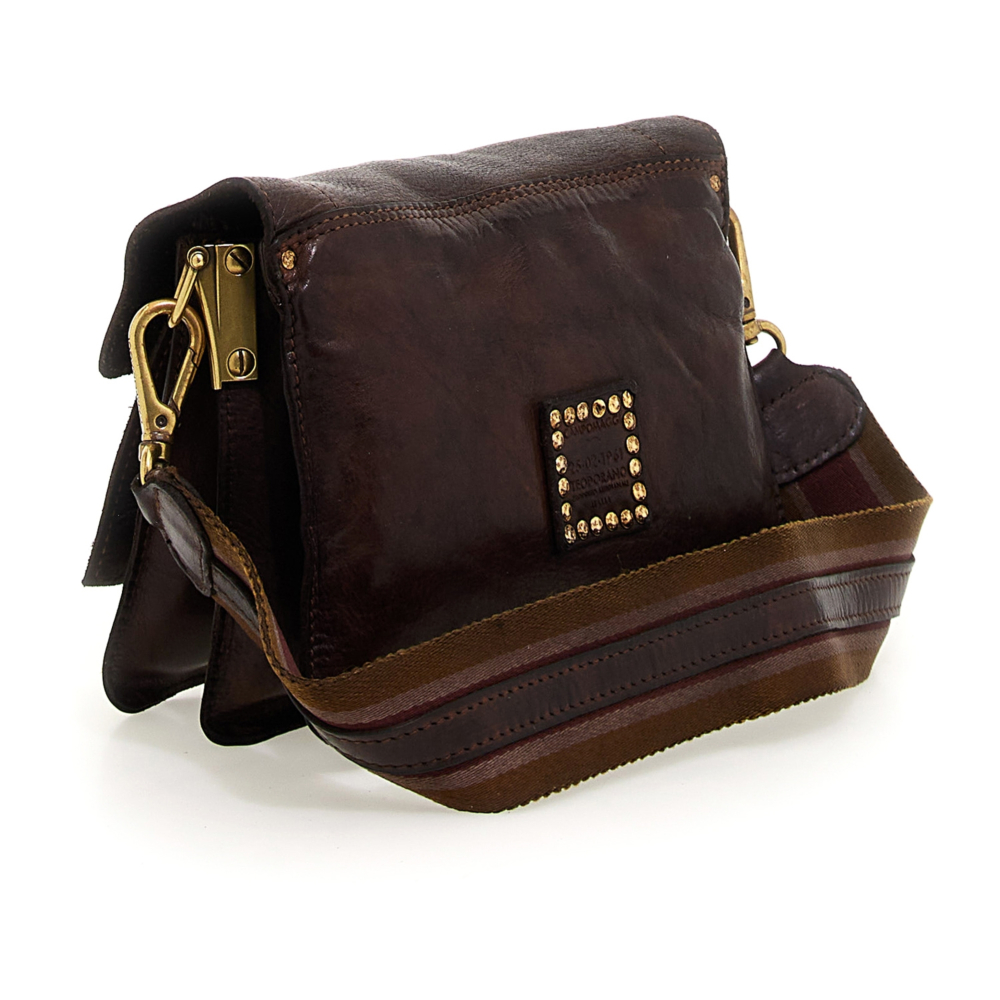 ショルダーバッグ・ポシェット Campomaggi Acacia Dark Brown Crossbody Bag Crossbody Bag Acacia Black | Campomaggi