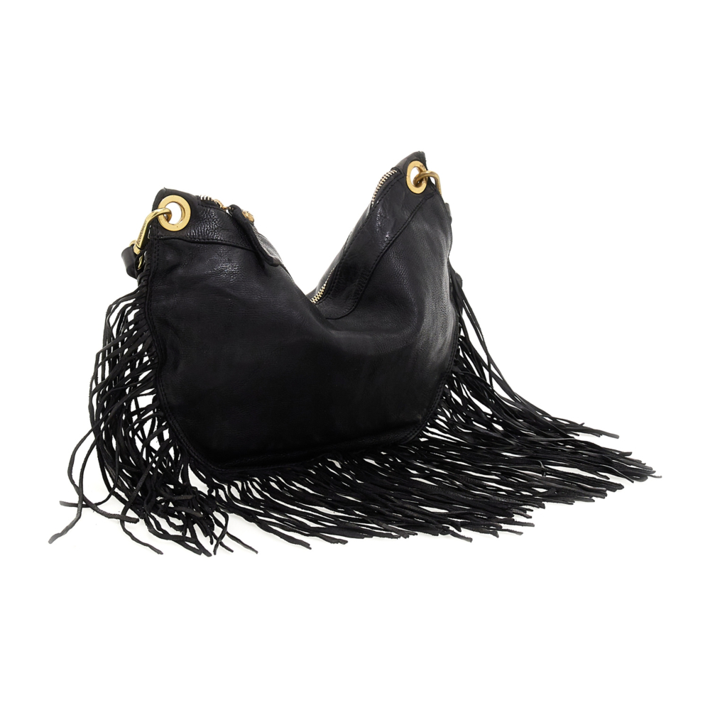 Shoulder Bag Cala Luna Black | Campomaggi