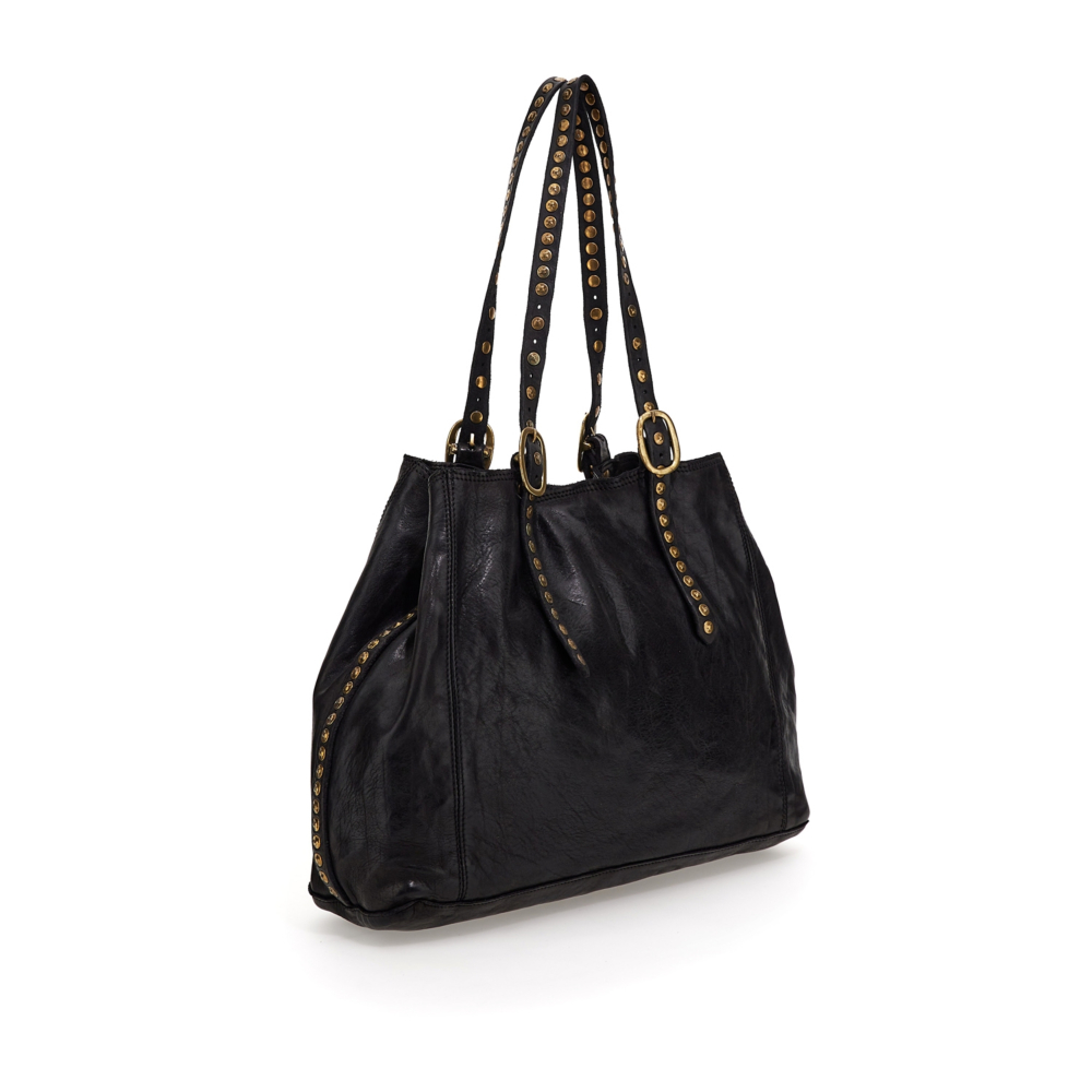 ◆2000Archives◆ DESIRE SHOPPER BAG BLACK 2A25D2BG01BK Shopping Bag/Shopper Alice Black | Campomaggi