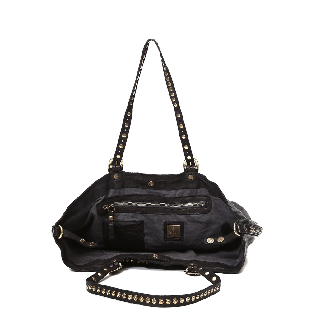 ◆2000Archives◆ DESIRE SHOPPER BAG BLACK 2A25D2BG01BK Shopping Bag/Shopper Alice Black | Campomaggi
