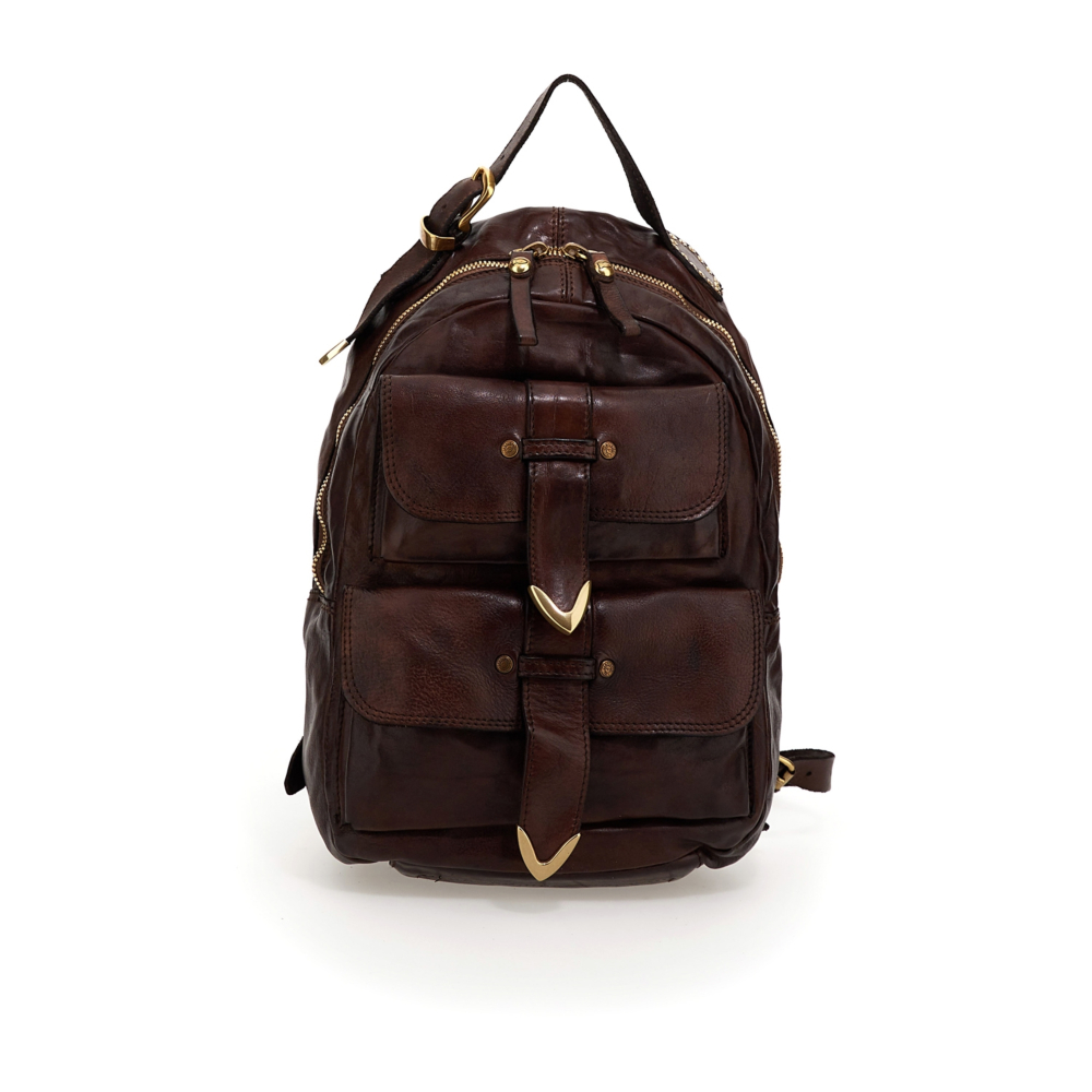 カバのカバン(左) Backpack Zoey Brown | Campomaggi
