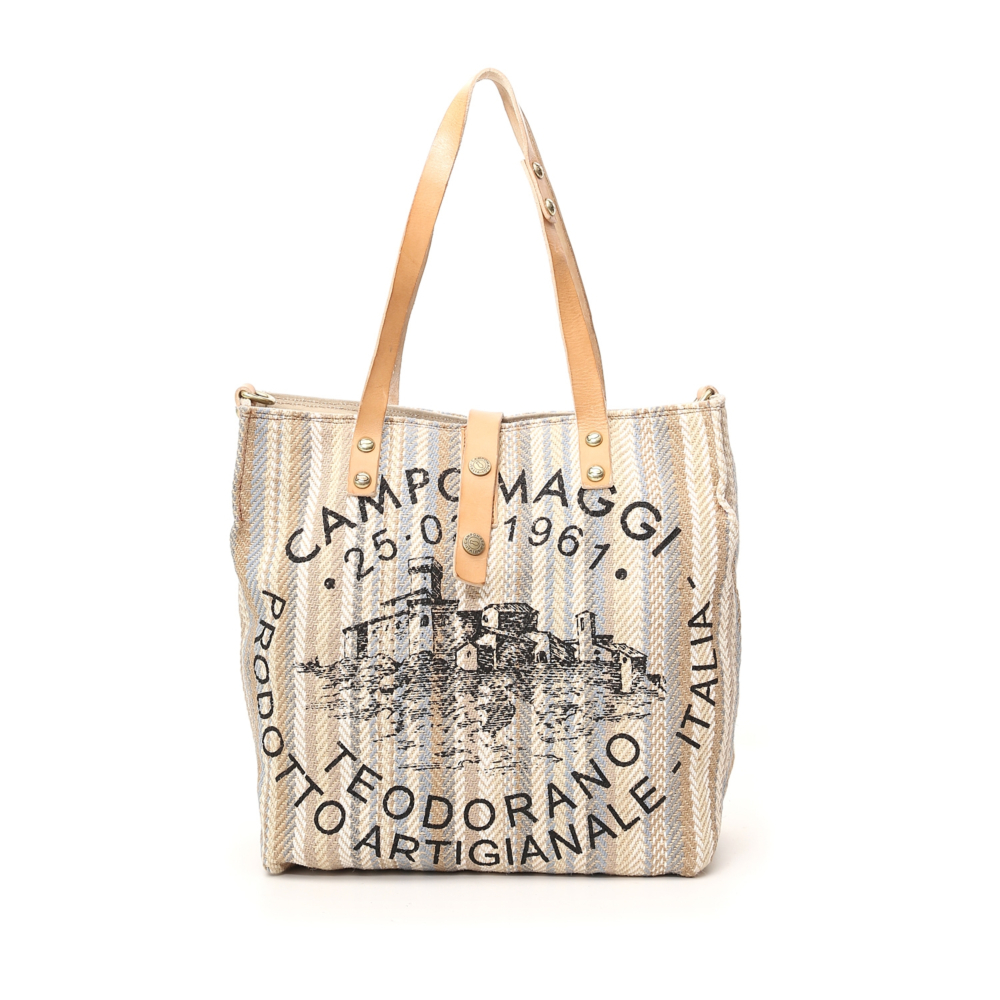 Shopping Bag/Shopper Genziana Beige | Campomaggi