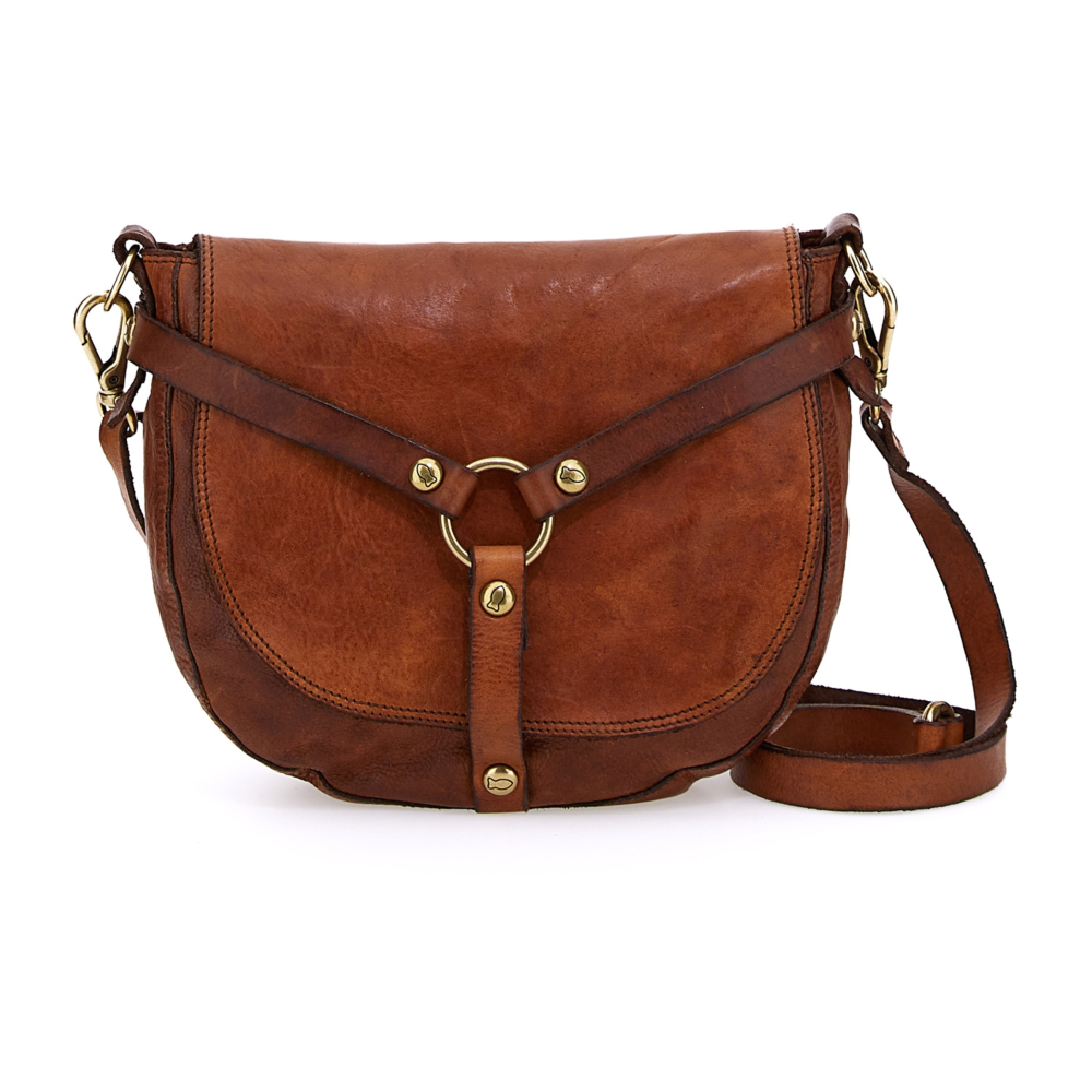 CAMPOMAGGI レザー ボストンバッグ Crossbody Bag Mamoré Cognac | Campomaggi