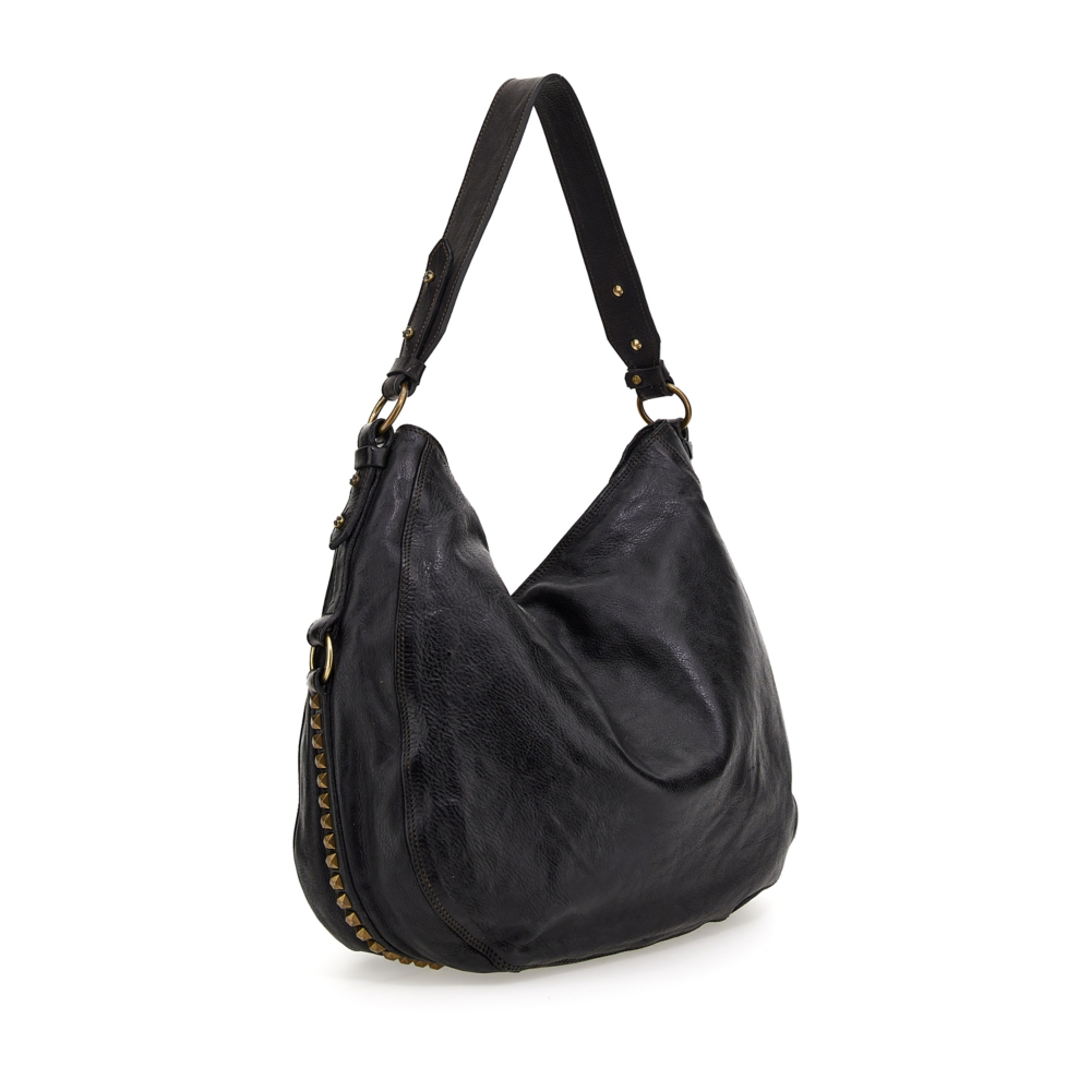 Shoulder Bag Nilo Black | Campomaggi
