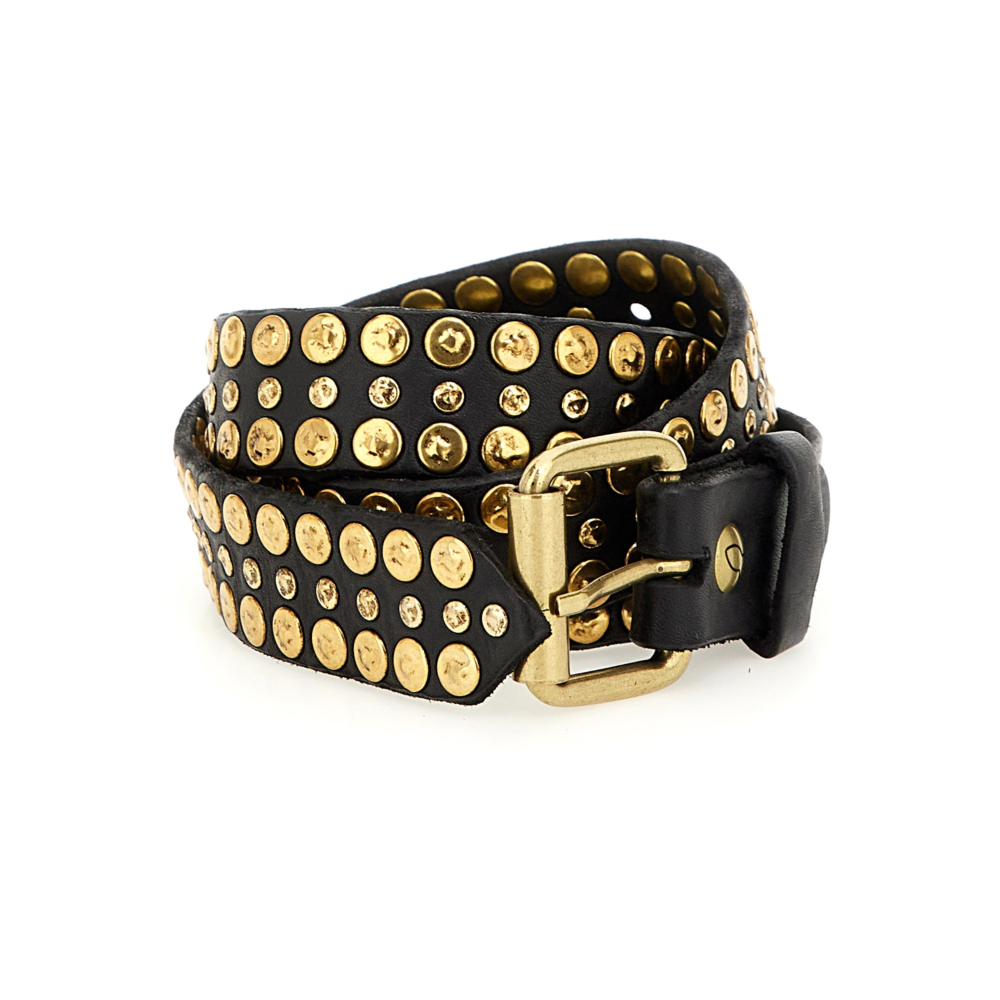 Campomaggi black Leather Belt with Brass Buckle Belts Classic Black | Campomaggi main image 2