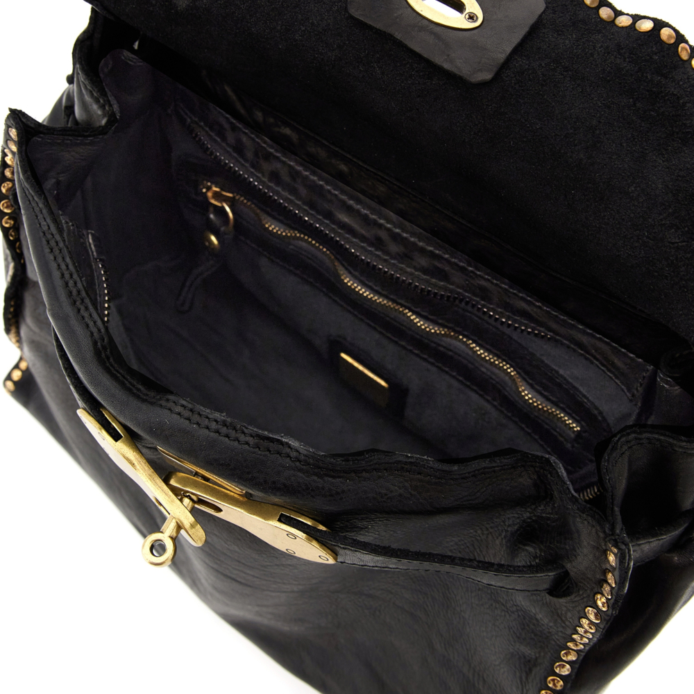 Shoulder Bag Kura Black | Campomaggi