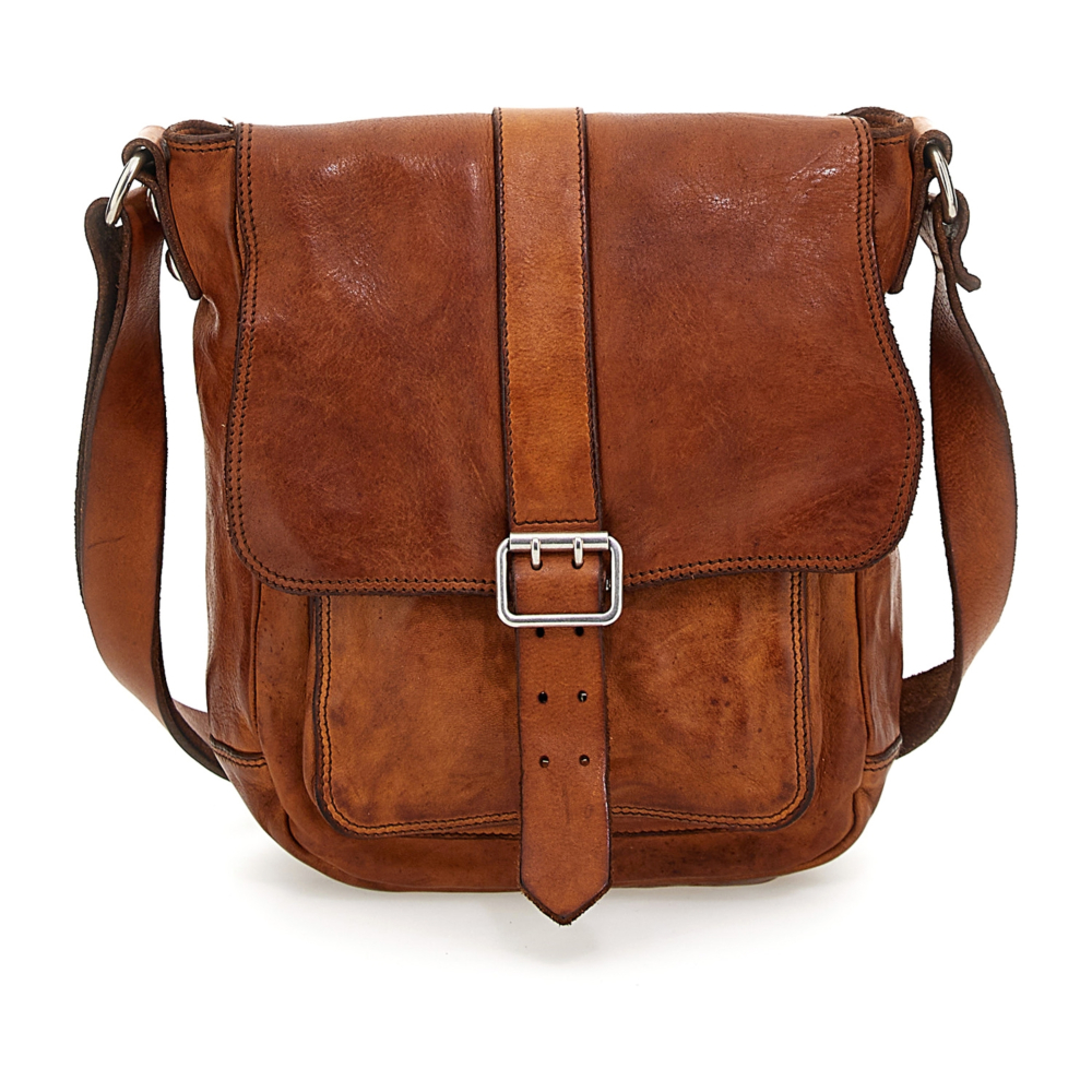 Crossbody Bag Saturno Cognac | Campomaggi