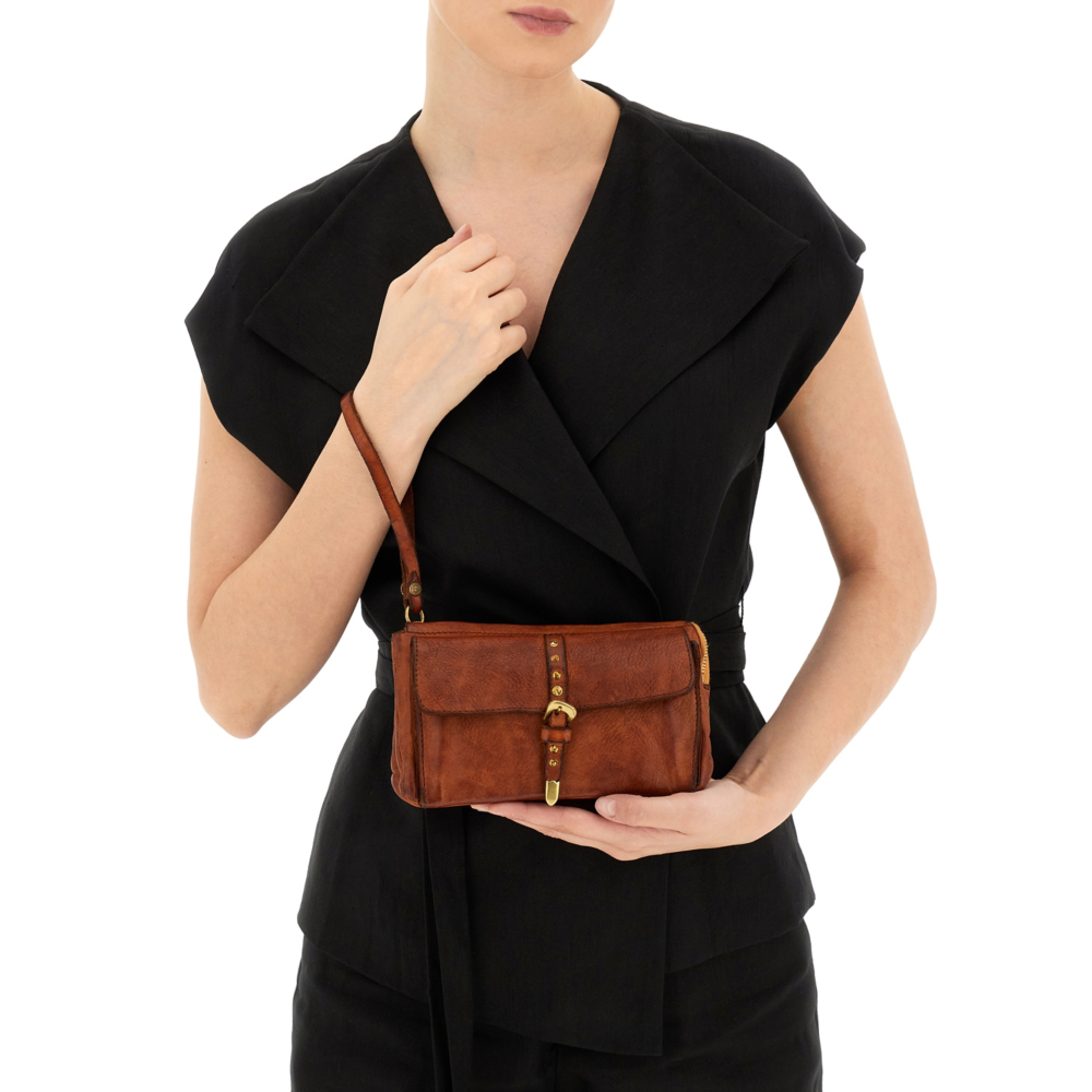 Clutch Bag Kura Cognac | Campomaggi