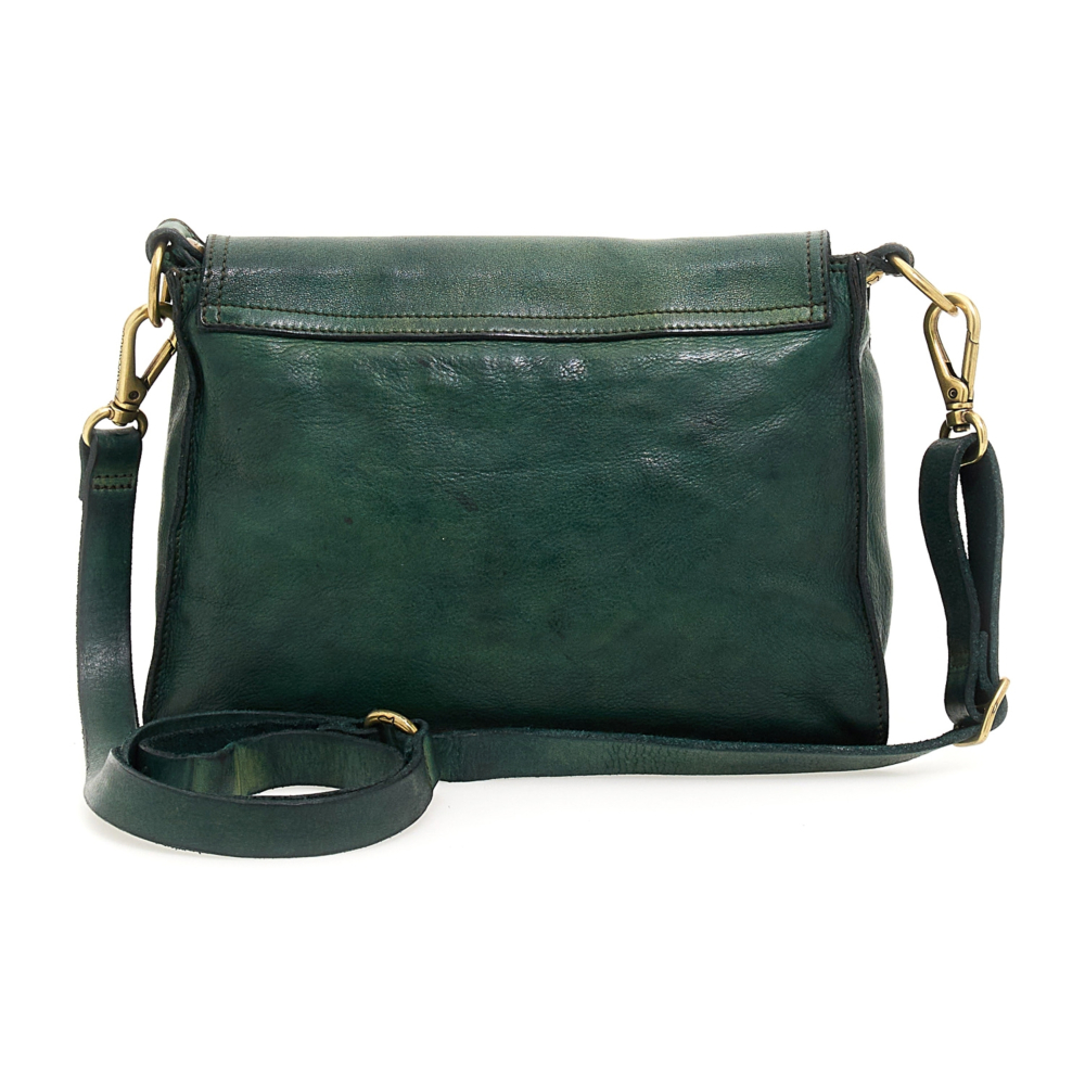 Crossbody Bag Leto Green | Campomaggi