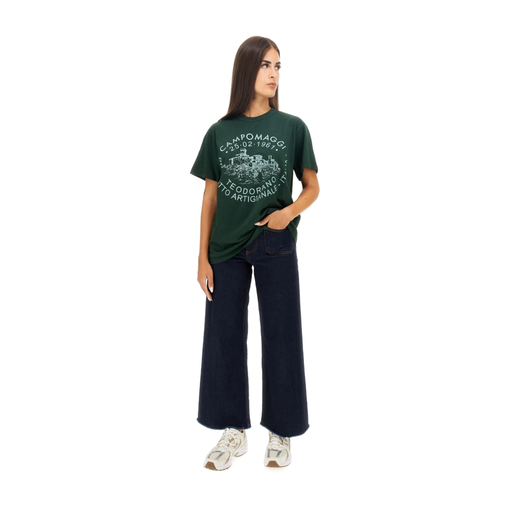 Tシャツ・カットソー Magliano SS25 LIVELLO TEE (T58017743 01) T-shirt Teodorano T-shirt Green | Campomaggi