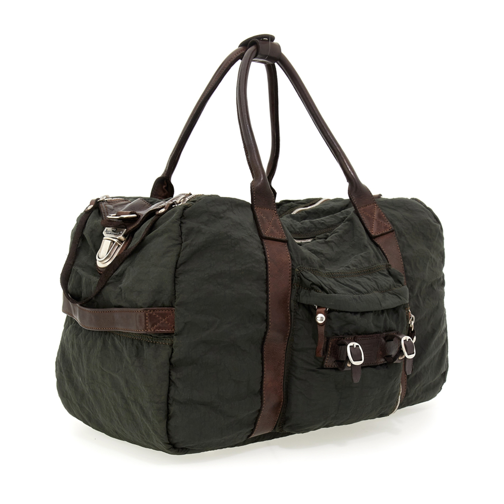 Sac De Voyage CAMPOMAGGI Plutone – Weekend Bag Noir – Neuf