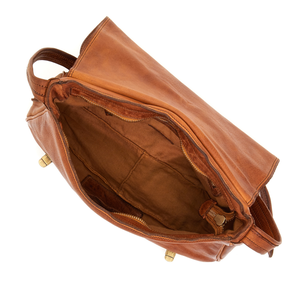 ショルダーバッグ・ポシェット Campomaggi Acacia Dark Brown Crossbody Bag Crossbody Bag Minimal Cognac | Campomaggi