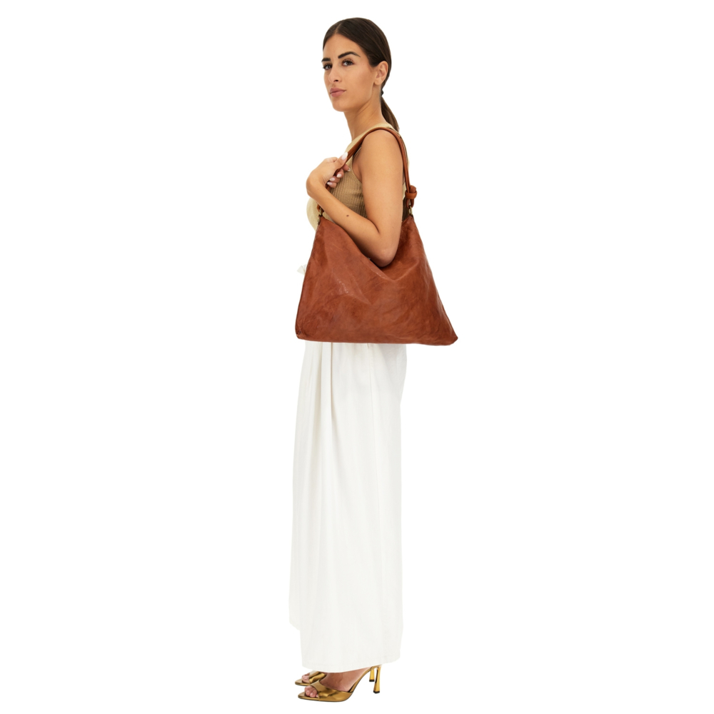 Shoulder Bag Ebano Cognac | Campomaggi