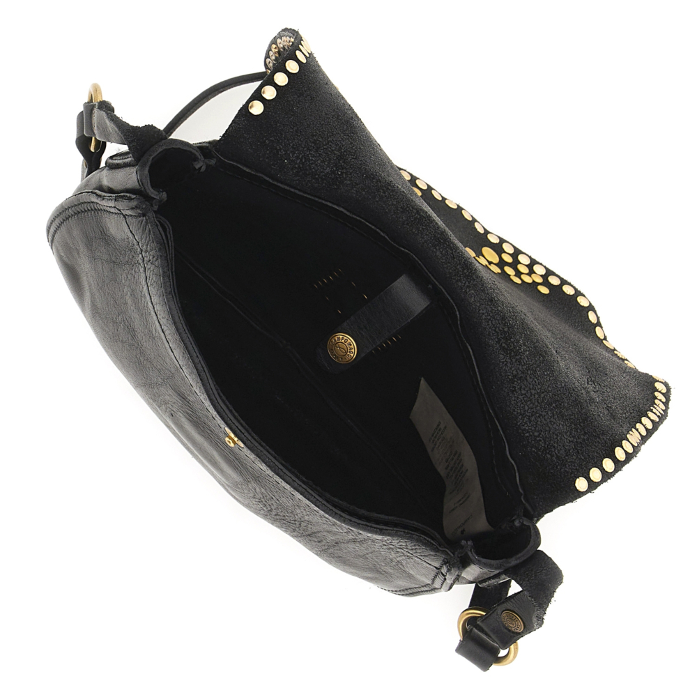 ポメ様♡14kgf Crossbody Bag Petra Black | Campomaggi