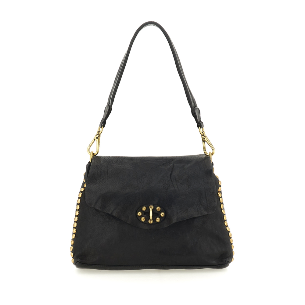 ダイアナ妃・キャンディ入れ Shoulder Bag Ametista Black | Campomaggi