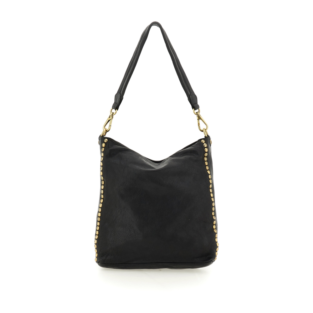 Shoulder Bag Ametista Black | Campomaggi