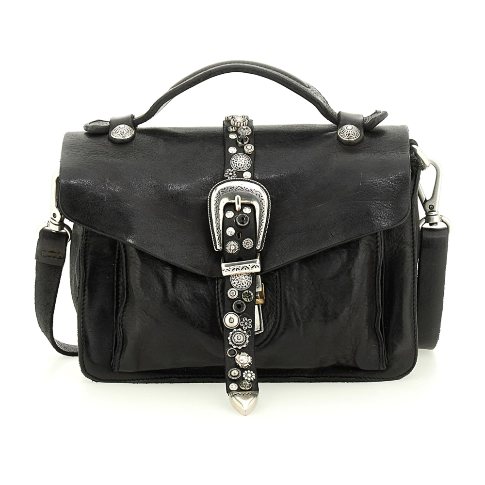 Crossbody Bag Cefalù Black | Campomaggi