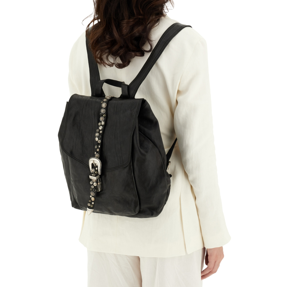 campomaggi cargo leather backpack MILITARY W/ HARDWARE – Fitigues Backpack Sambuco Brown | Campomaggi