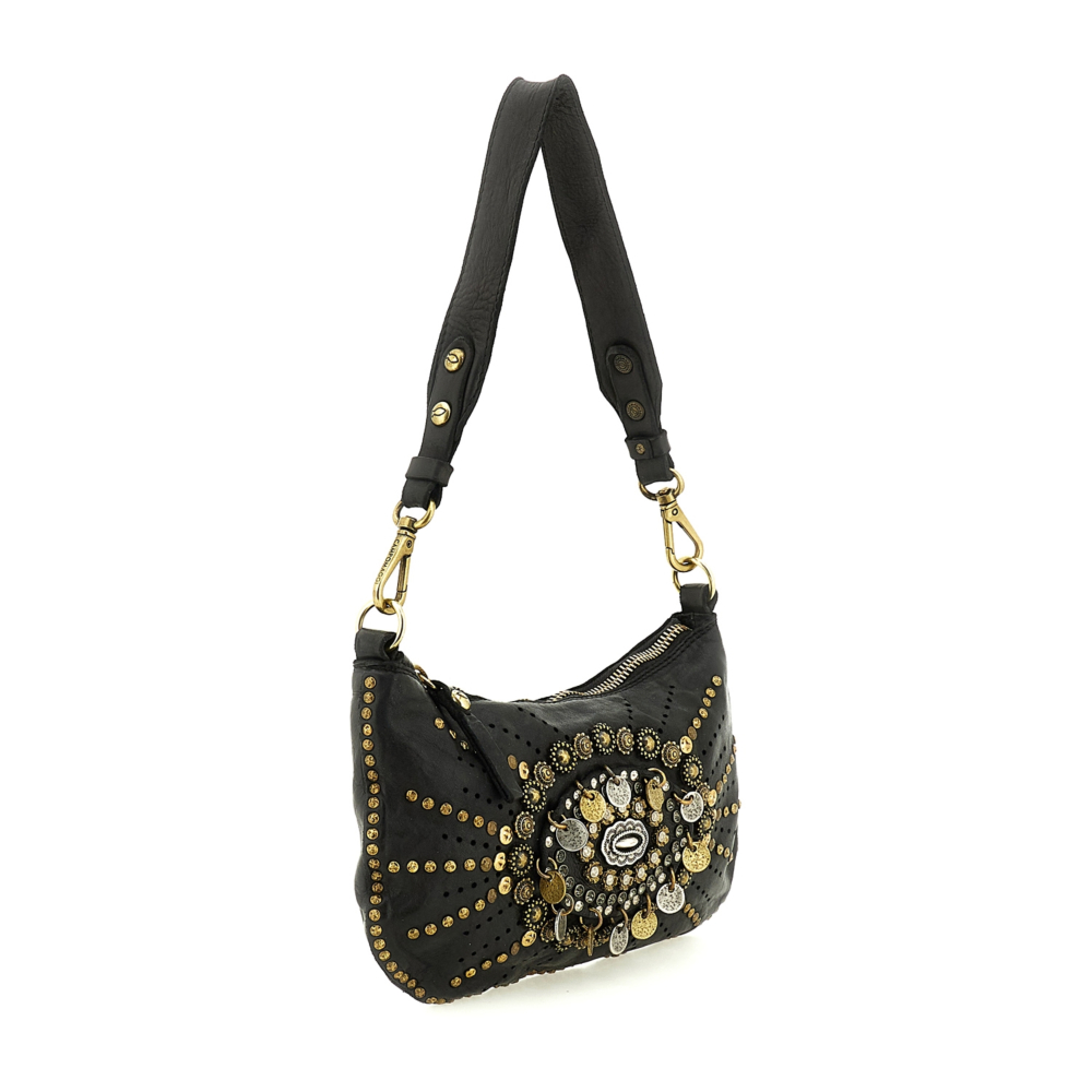 ラガッツアイタリアーナ Shoulder Bag Teresa Volterra Black | Campomaggi