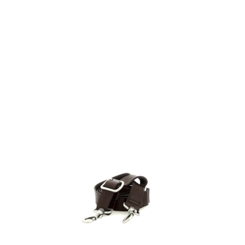 GORGECRAFT Tracolla In Vera Pelle Bovina Nera Per Borse - Cinghia Regolabile Con Fermagli Girevoli In Lega Placcata Oro - Dimensioni 110,9x1,15 Cm, Accessorio Di Ricambio Per Borse A Tracolla
