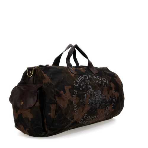 Sac De Voyage CAMPOMAGGI Mercurio Weekender, Couleur Gris Militaire, Neuf