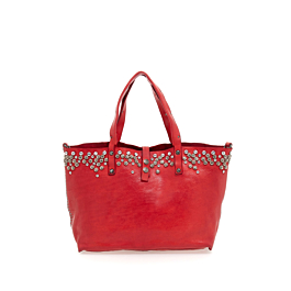 Campomaggi Bella Di Notte – Leder-Accessoire, Verziert Mit Nieten & Strass, Made In Italy