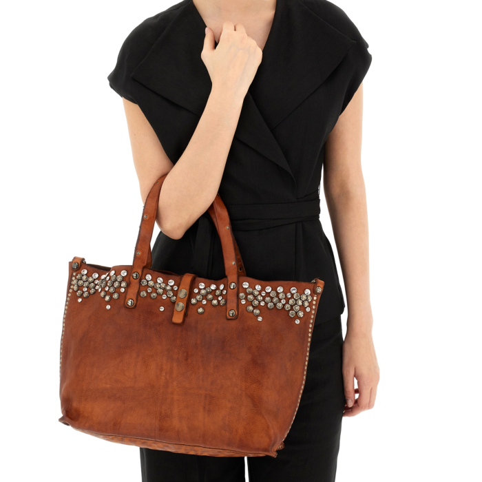 ショルダーバッグ・ポシェット Campomaggi Bella Di Notte Cognac Shopping Bag Shoulder Bag Bella Di Notte Cognac | Campomaggi