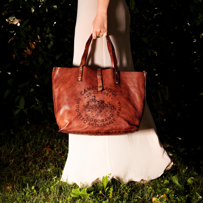 Shopping Bag/Shopper Teodorano Cognac | Campomaggi
