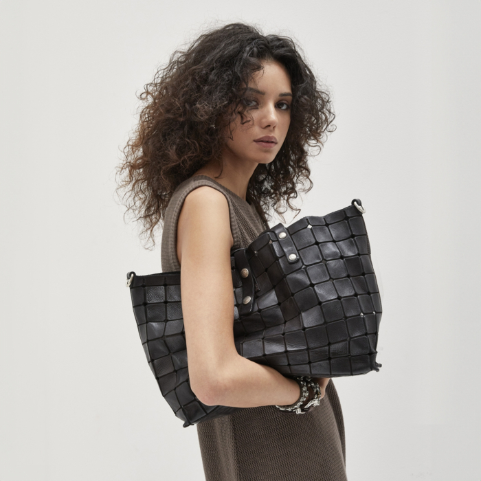 Shopping Bag/Shopper Acacia Black | Campomaggi