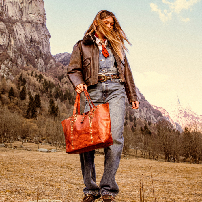 Shopping Bag/Shopper Afrodite Brown | Campomaggi