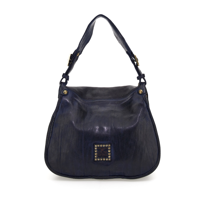 Borsa Monospalla Amamelide Blu | Campomaggi