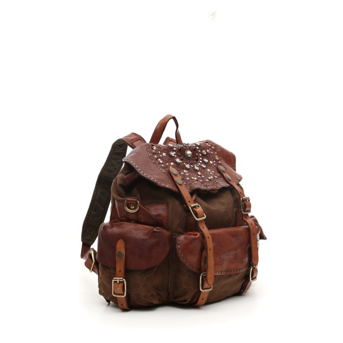 zara braided leather backpack