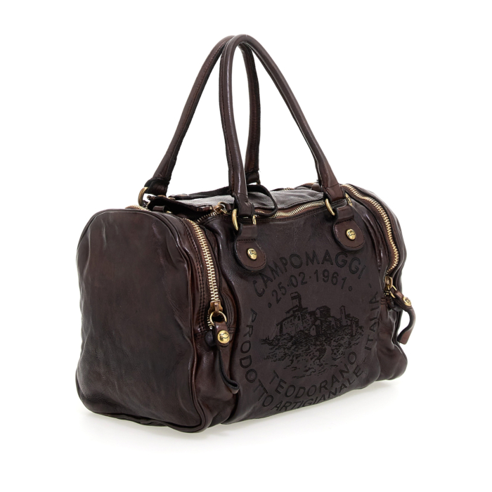 Campomaggi ブラウンレザーバッグ Crossbody Bag Berlino Brown | Campomaggi