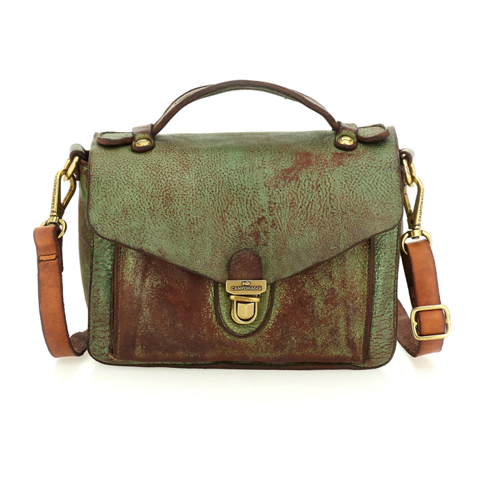 Crossbody Bag Aurora Green | Campomaggi