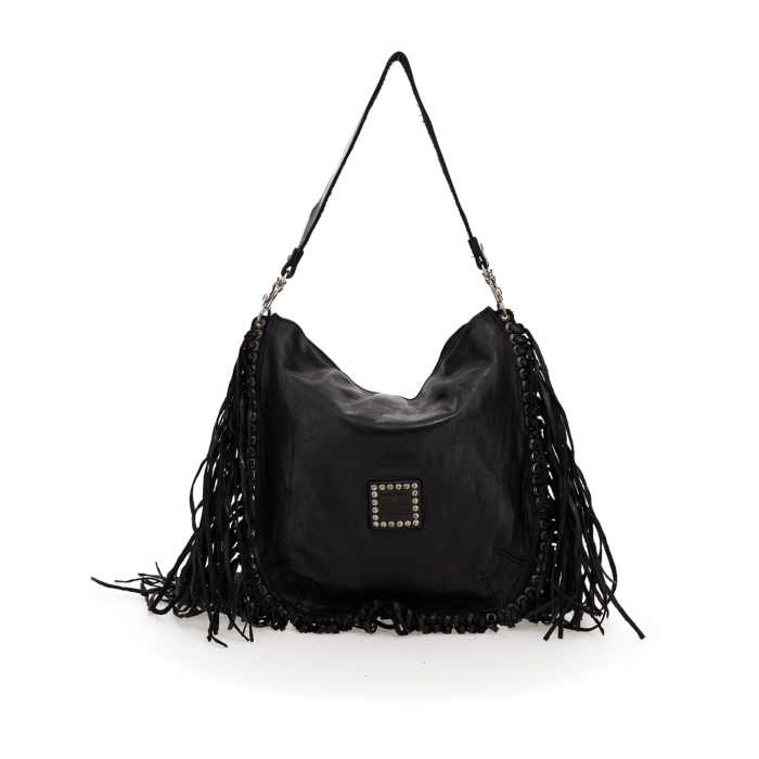 【IONSEOUL】2color Omb leather buckle shoulder bag 4FM138 Buckle Shouder Bag, Brown