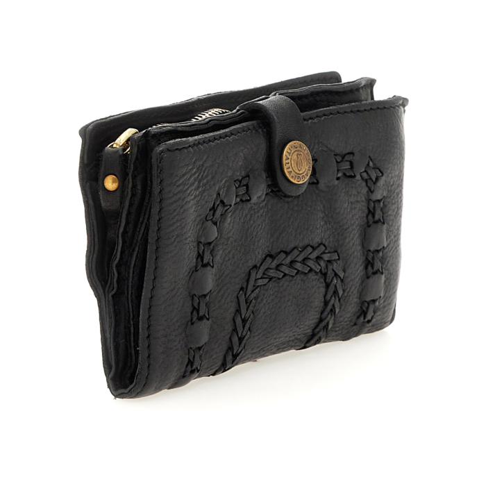 Uomo Nero Metallo Portafoglio Catena Jeans Biker Resistente Forte