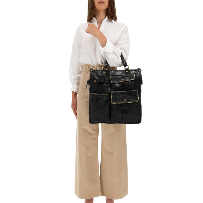 Shopping Bag/Shopper Kura Black | Campomaggi