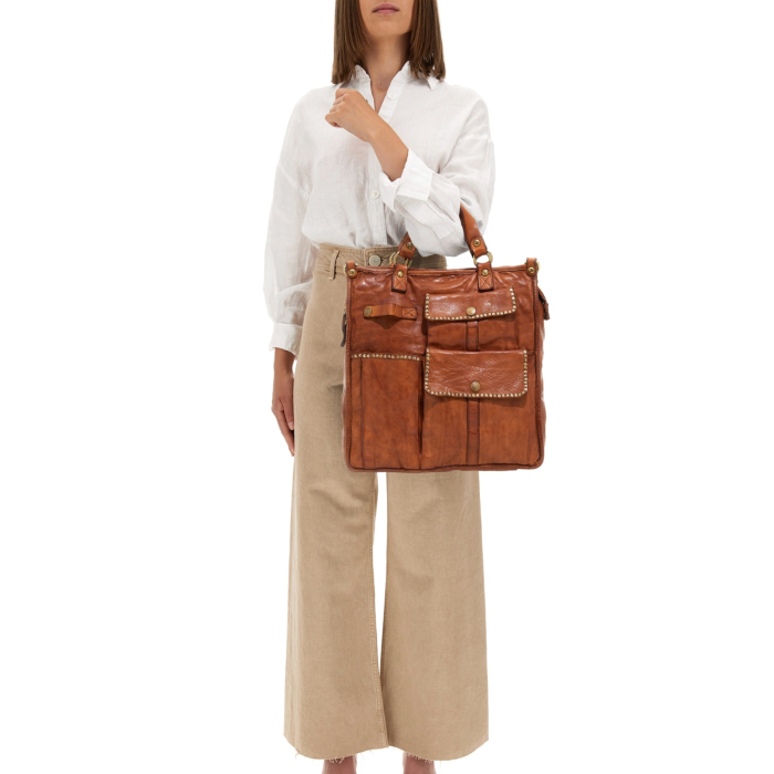 Shopping Bag/Shopper Kura Cognac | Campomaggi
