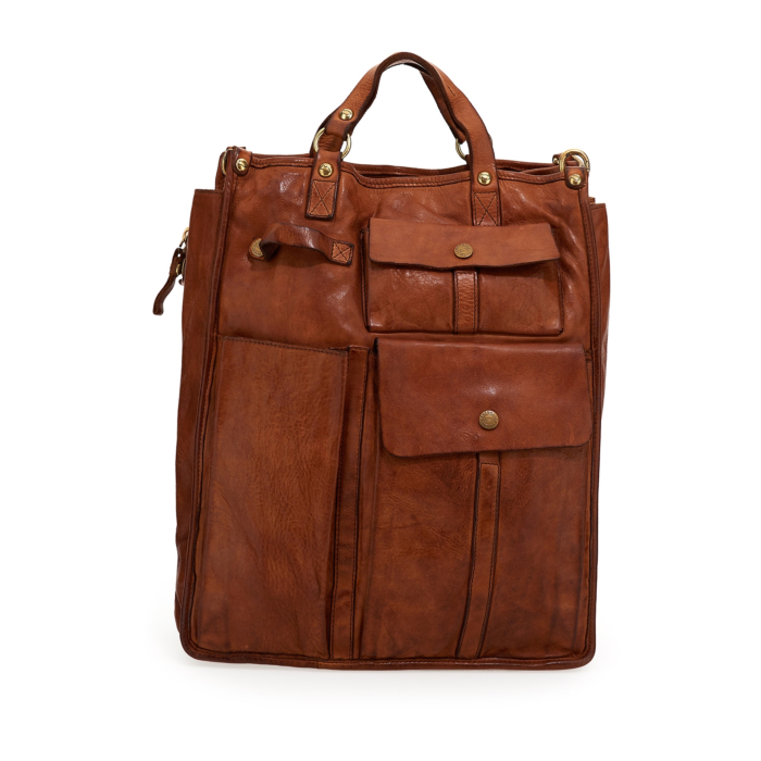 CAMPOMAGGI オリーブトートバッグ Shopping Bag/Shopper Crocus Grey | Campomaggi