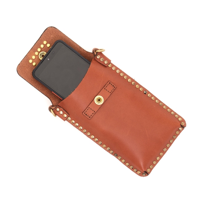 Handyhülle Ematite Cognac Campomaggi