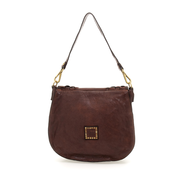 Schultertasche Edera Braun Campomaggi