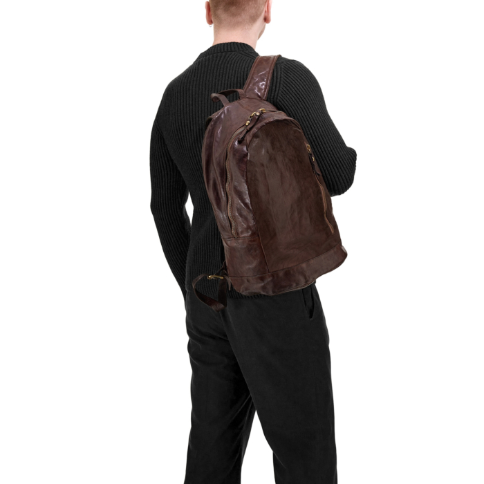 black pu leather school backpack with gold zipper BIBO Elegant Faux Leather Backpack for Women | Stylish School &Travel  Daypack with Multi-Zip Compartments