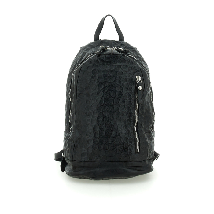 campomaggi mini backpack fine grain cow leather moro consisting of a single large compartment that is fully lined and fastened with pullers Malibu'